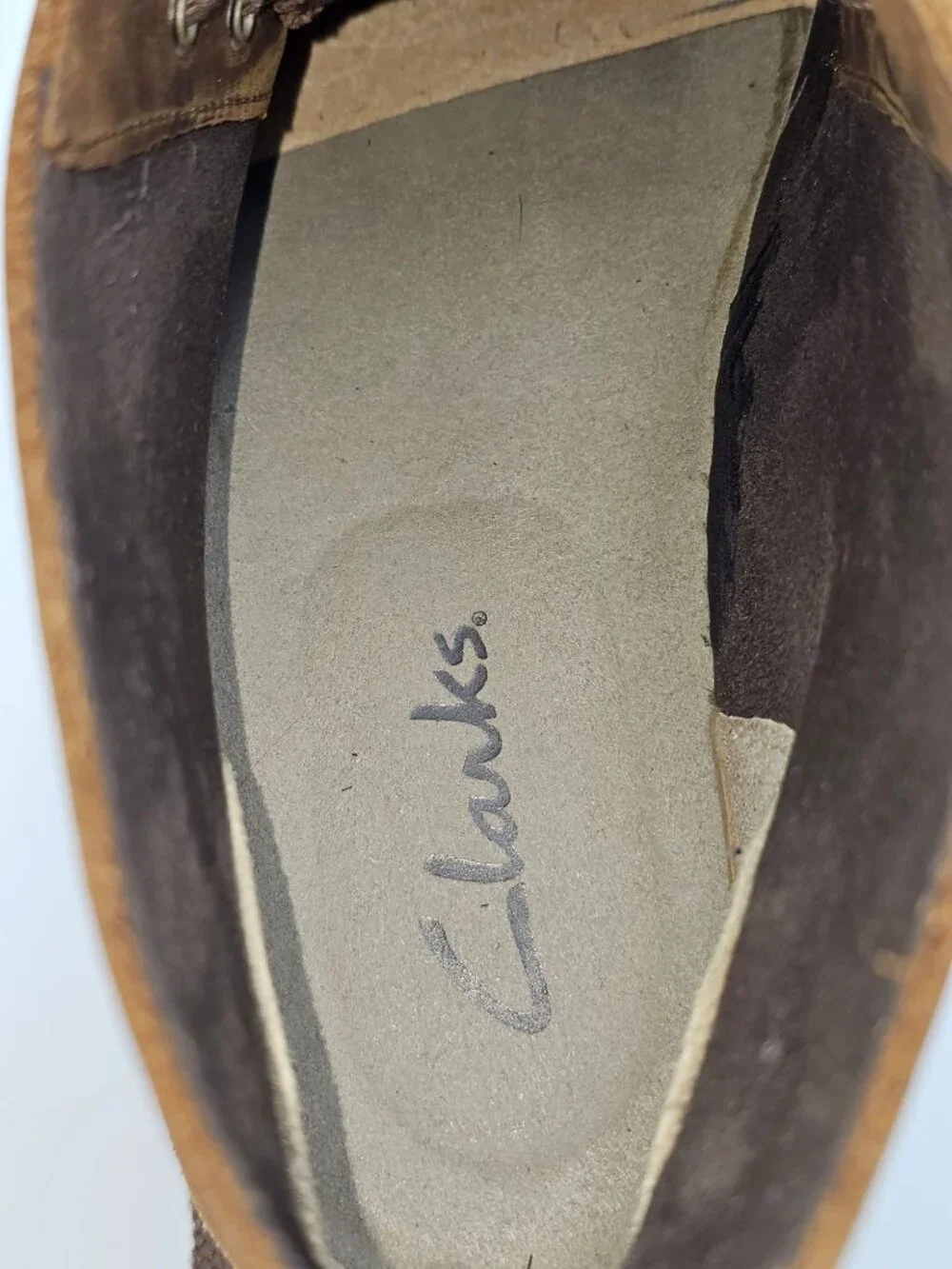 Clarks Bushacre 2 Leather Desert Brown Chukka Lace Up Boots 15522 Men's Size 8